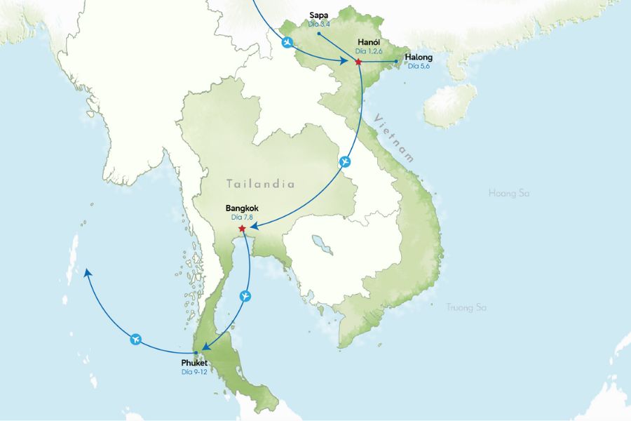 Vacaciones ideales en Vietnam y Tailandia