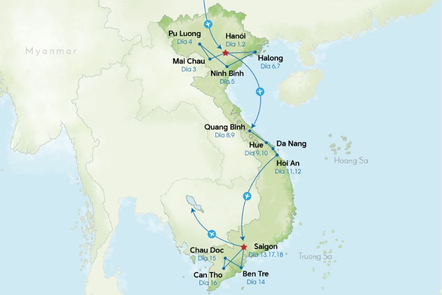 Aventura de 18 días en Vietnam