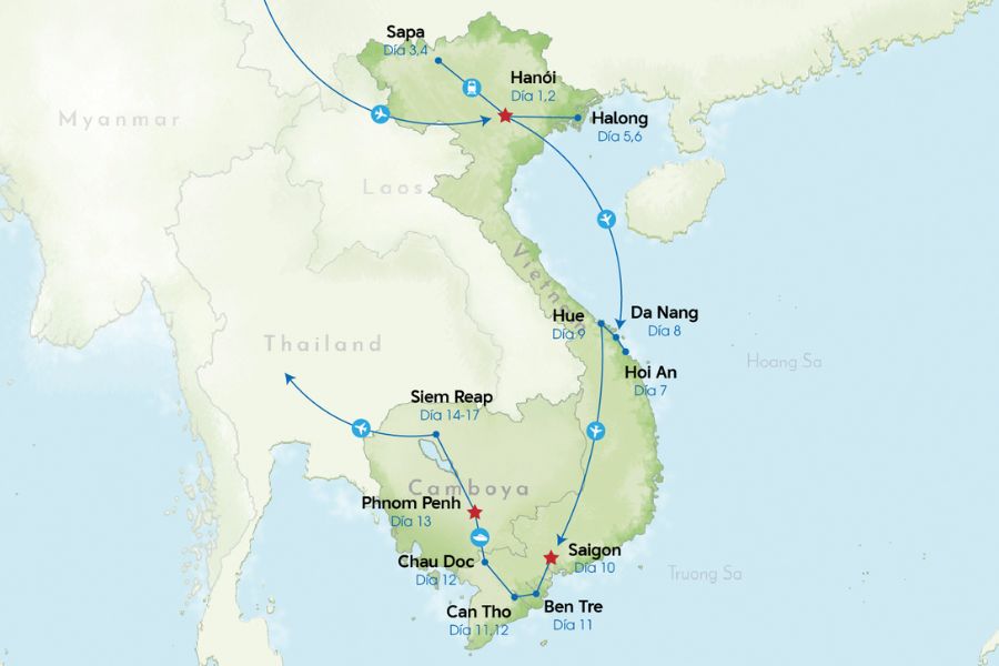 Viaje combinado para Vietnam y Camboya