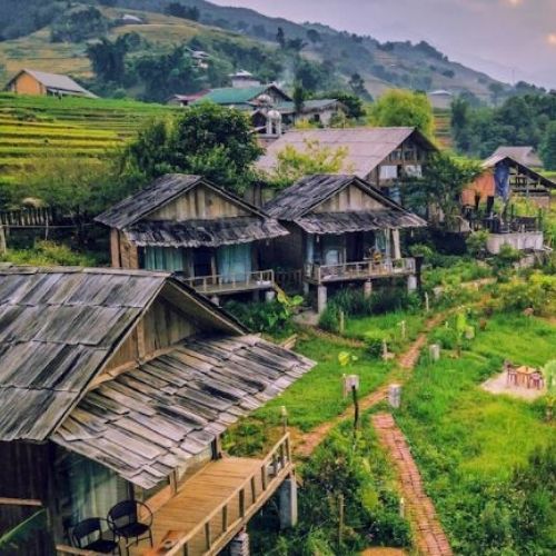 Casa del habitante en Ta Van