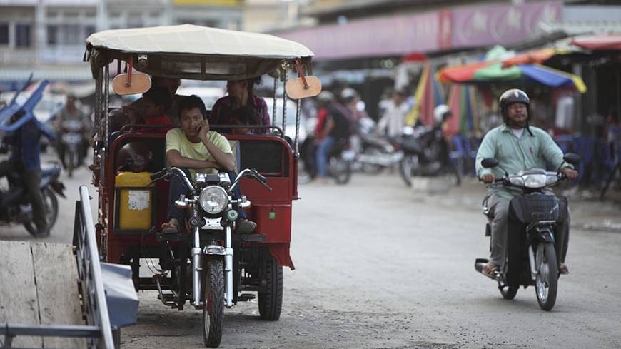 Tuktuk en Battambang Camboya