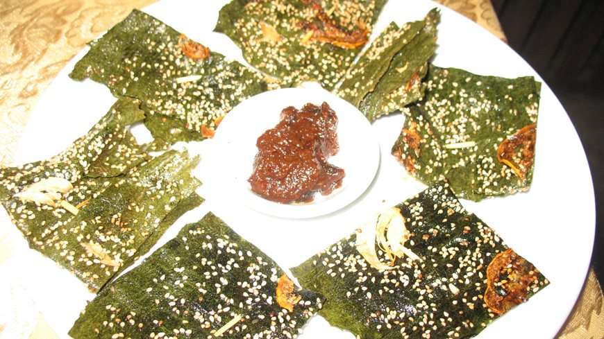 Algas fritos - Platos de Laos