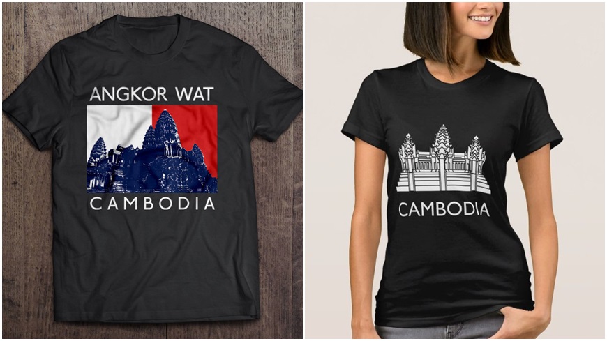 Camiseta estampada de Camboya