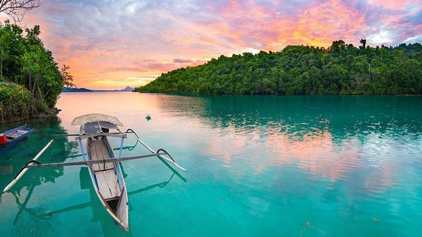Isla Togian en Célebes Indonesia