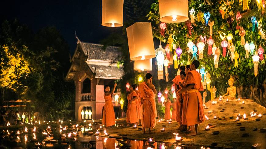 Festival Loi Krathong en Chiang Mai