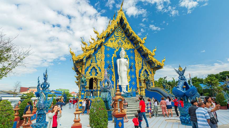 Templo de Azul al visitar Chiang Mai