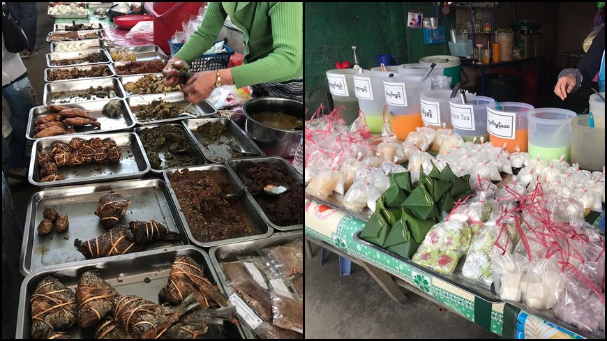 Comida en Kengtung Myanmar