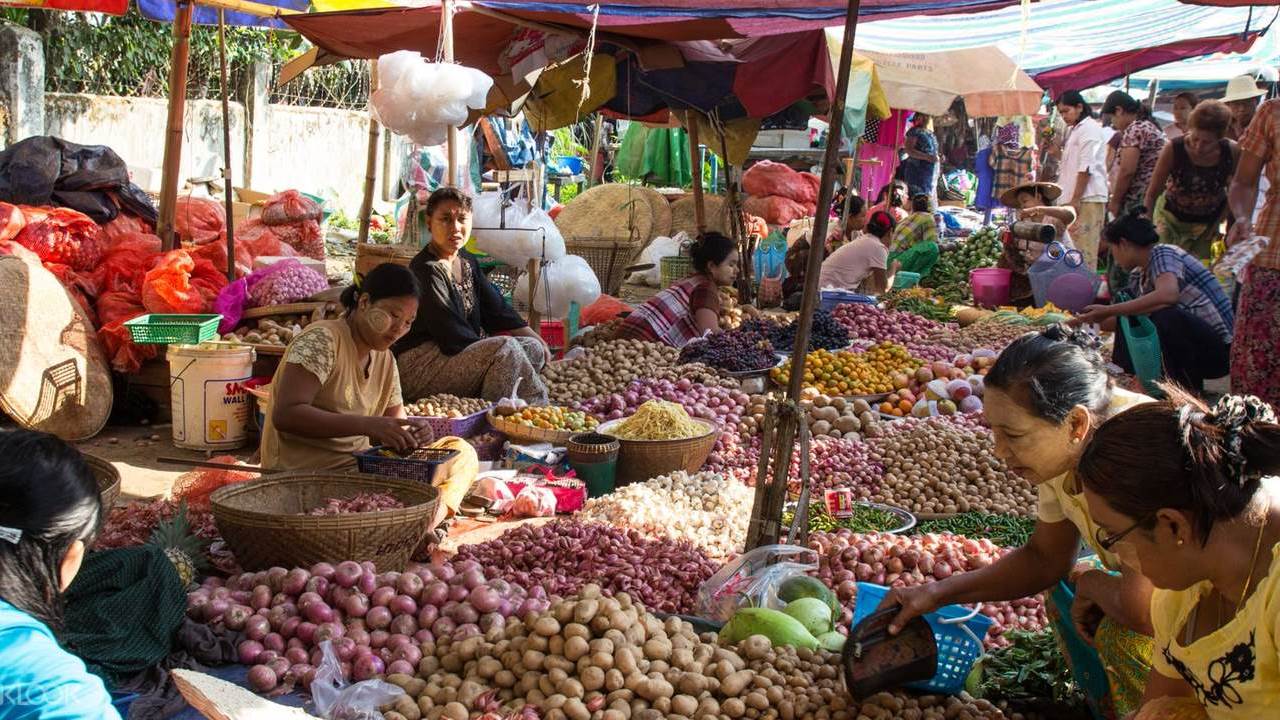 Mercado Thandwe Ngapali Myanmar