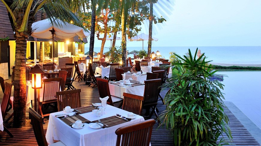 Restaurantes en Ngapali Myanmar