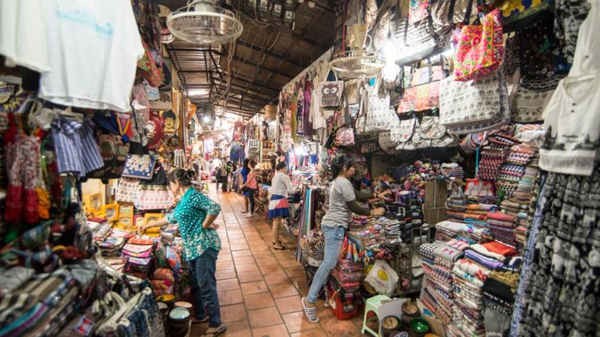 Mercado ruso en Phnom Penh