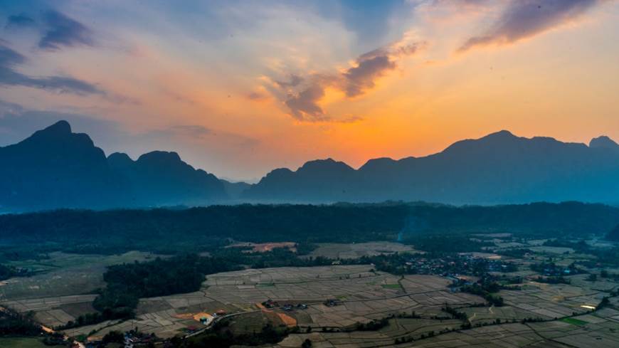Panorama desde Pha Ngeun Vang Vieng Laos
