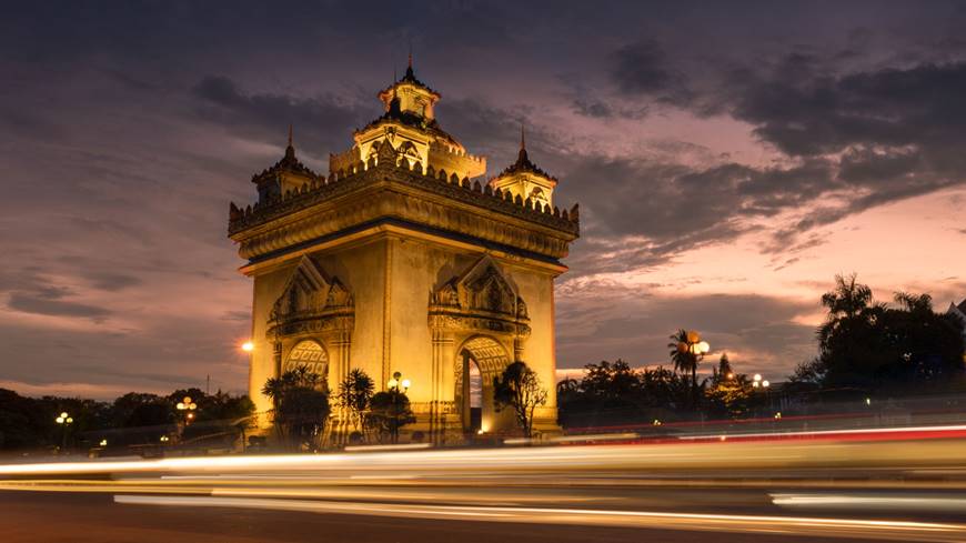 Patuxai Victory Gate en Vientian