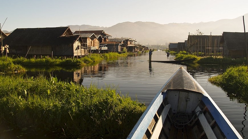 pueblos antiguos del lago Inle Myanmar