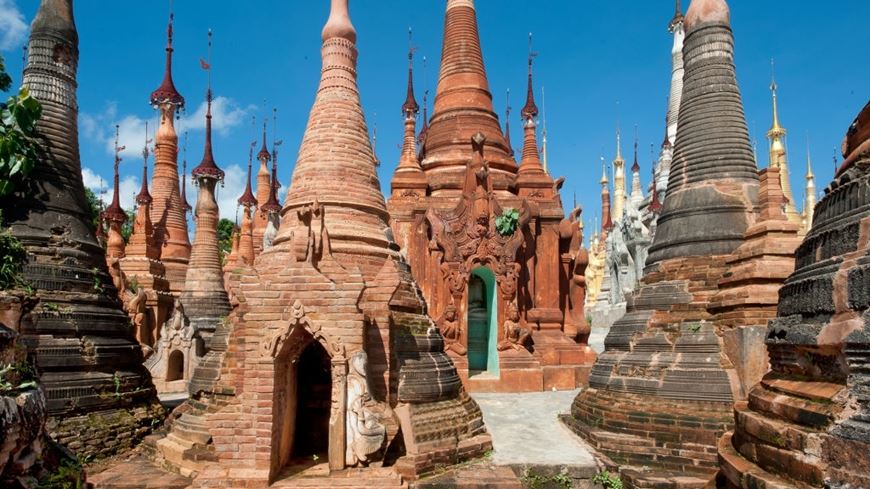 Indein lago Inle Myanmar