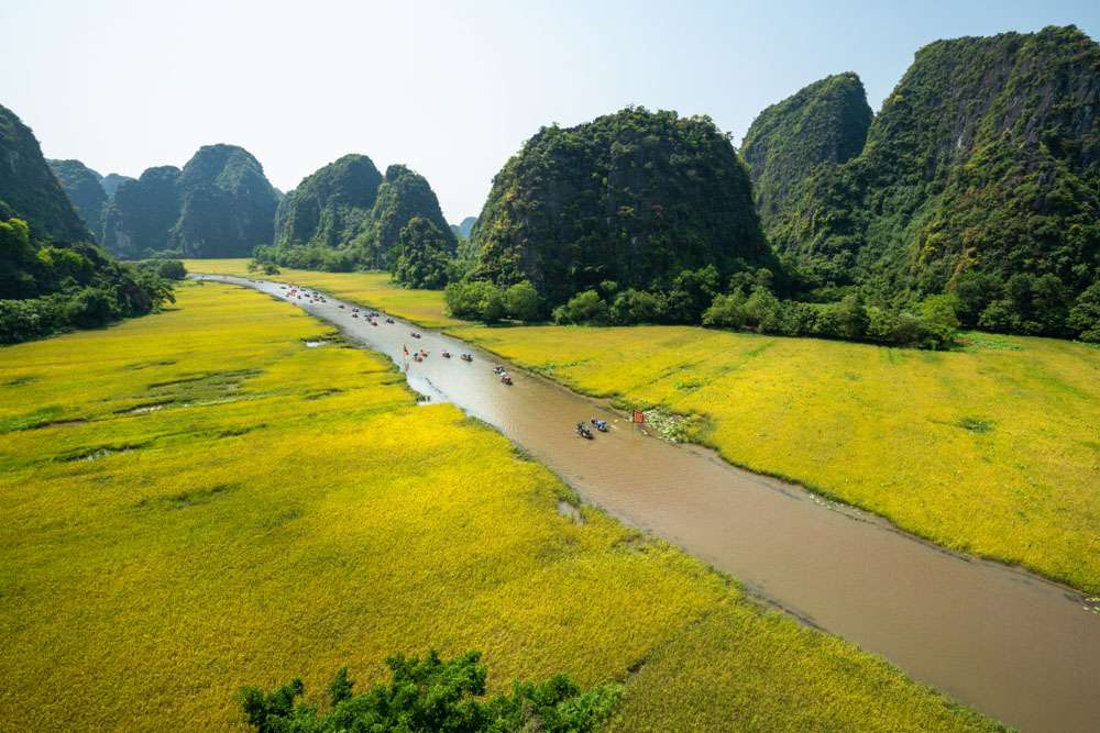 Tam Coc, Vietnam desde arriba