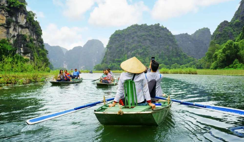 paseo en barco en Tam Coc